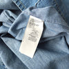 Maison Margiela distressed denim shirt, long sleeve shirt, shirt jacket, four tags, four stitches, indigo blue