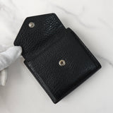 メゾン マルジェラ 4ステッチ 四つタグ レザー 二つ折り財布 コンパクトウォレット ブラック 箱付き - NEWSED