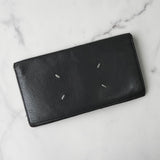 メゾン マルジェラ 4ステッチ 四つタグ レザー 二つ折り財布 長財布 グレー - NEWSED