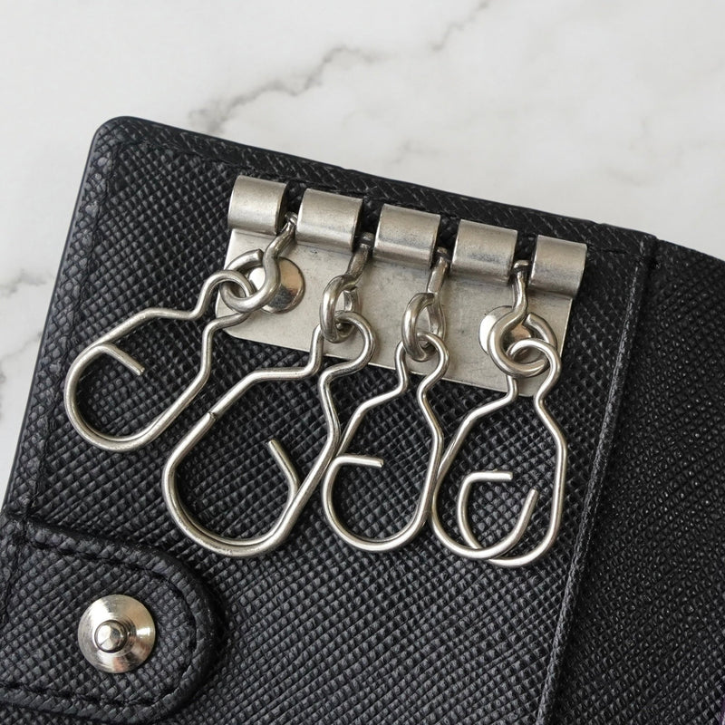 ポールスミス ポールドローイング 4連 キーケース コインケース ブラック - NEWSED