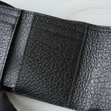 メゾン マルジェラ 4ステッチ 四つタグ レザー 三つ折り財布 コンパクトウォレット ブラック - NEWSED