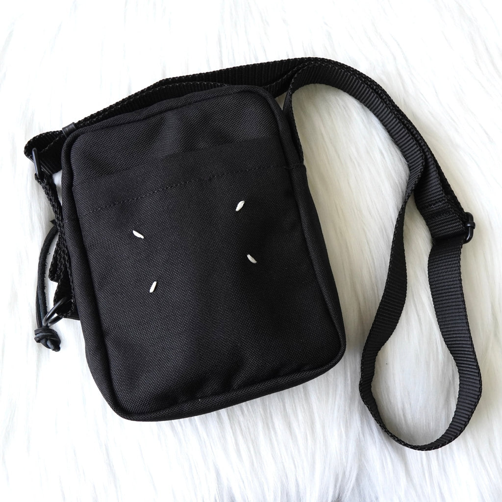 Maison Margiela Replica 4-Stitch Mini Shoulder Bag Pochette in Black