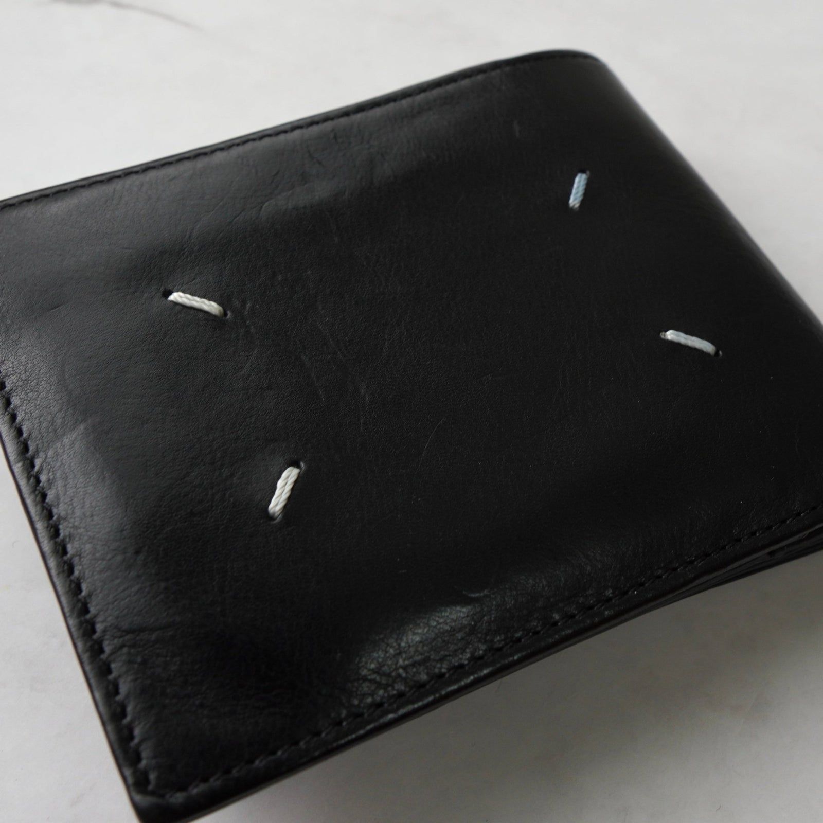 メゾン マルジェラ 4ステッチ 四つタグ レザー 二つ折り財布
