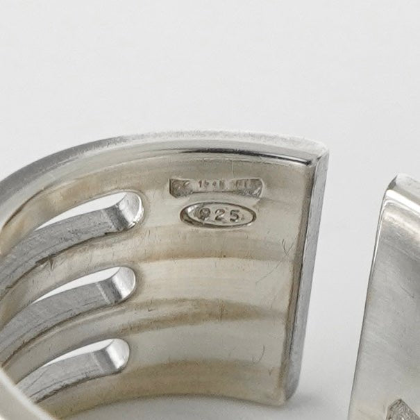 グッチ 4連 シルバー925 指輪 リング 9号 - NEWSED