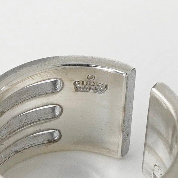 グッチ 4連 シルバー925 指輪 リング 9号 - NEWSED