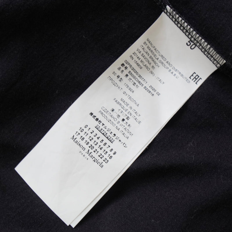 メゾンマルジェラ カレンダー ロゴ 4ステッチ Tシャツ ブラック - NEWSED