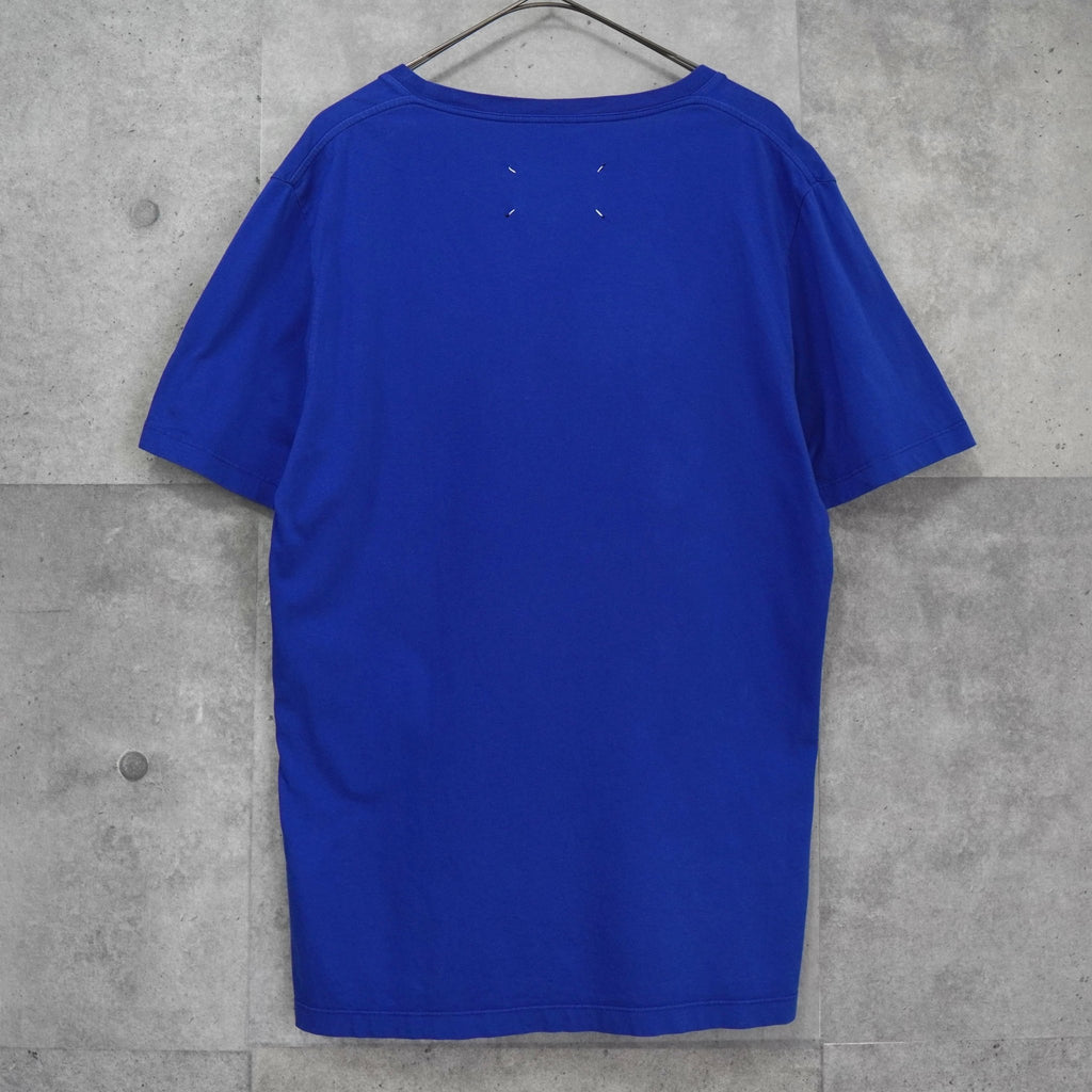 メゾンマルジェラ 4ステッチ Tシャツ ブルー