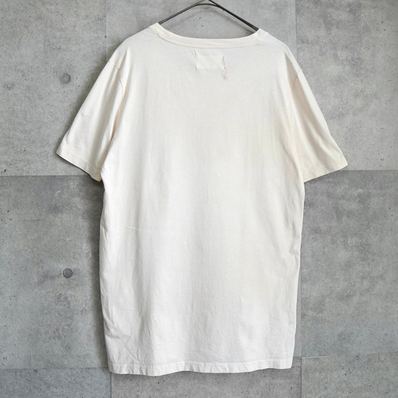メゾンマルジェラ 4ステッチ プレーン Ｔシャツ アイボリー - NEWSED