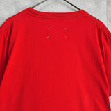 メゾンマルジェラ 4ステッチ Tシャツ レッド - NEWSED