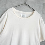 メゾンマルジェラ 4ステッチ プレーン Ｔシャツ アイボリー - NEWSED
