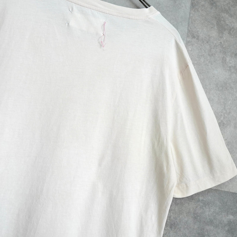 メゾンマルジェラ 4ステッチ プレーン Ｔシャツ アイボリー - NEWSED