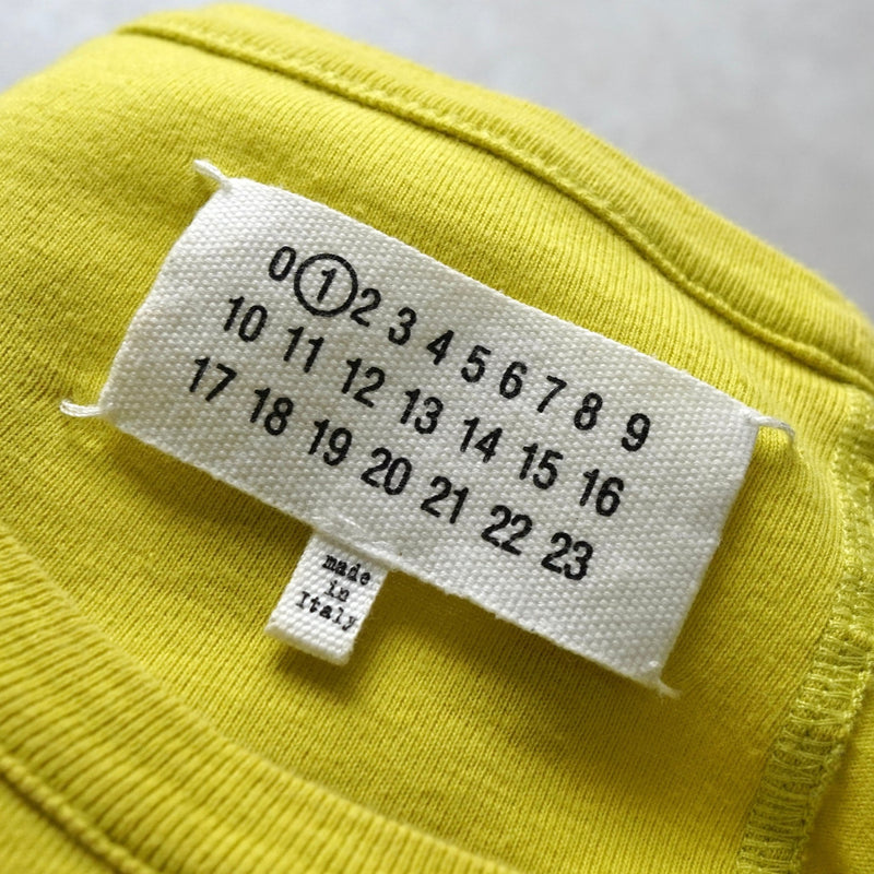 メゾンマルジェラ 4ステッチ 変形 Tシャツ ライム レディース - NEWSED