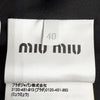 ミュウミュウ ロゴ ベルト付き プリーツ ミニドレス ワンピース ブラック 40 レディース