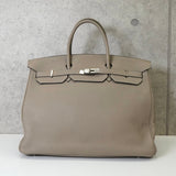 エルメス バーキン40 トゴ トゥルティエールグレー シルバー金具 □L刻 / 2008年製 - NEWSED