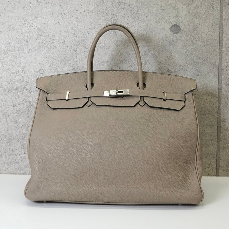 エルメス バーキン40 トゴ トゥルティエールグレー シルバー金具 □L刻 / 2008年製 - NEWSED