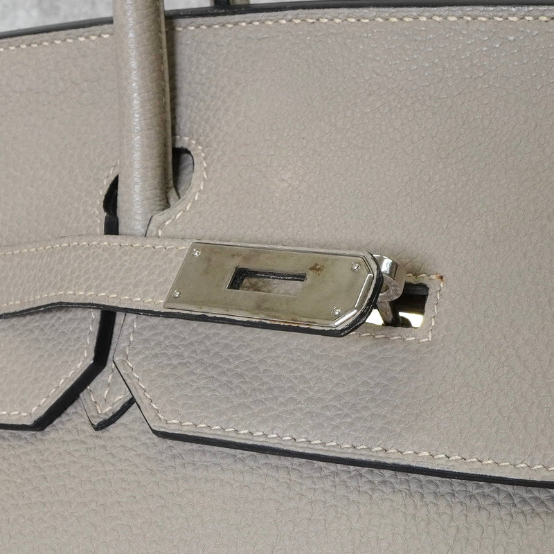 エルメス バーキン40 トゴ トゥルティエールグレー シルバー金具 □L刻 / 2008年製 - NEWSED
