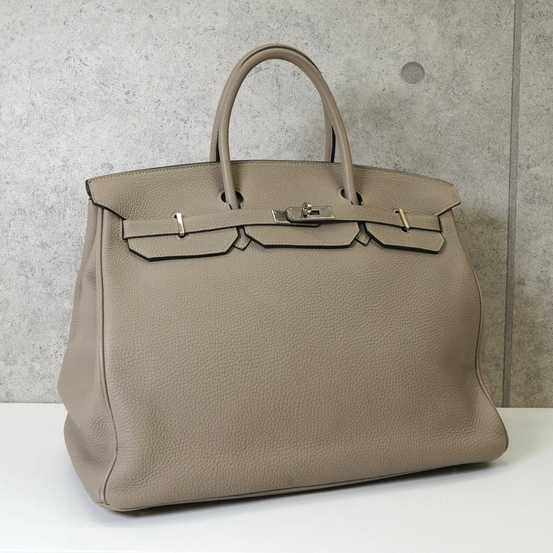 エルメス バーキン40 トゴ トゥルティエールグレー シルバー金具 □L刻 / 2008年製 - NEWSED