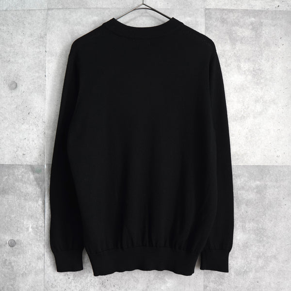 バーバリー ヴィンテージ ホースロゴ モックネック ニット ブラック