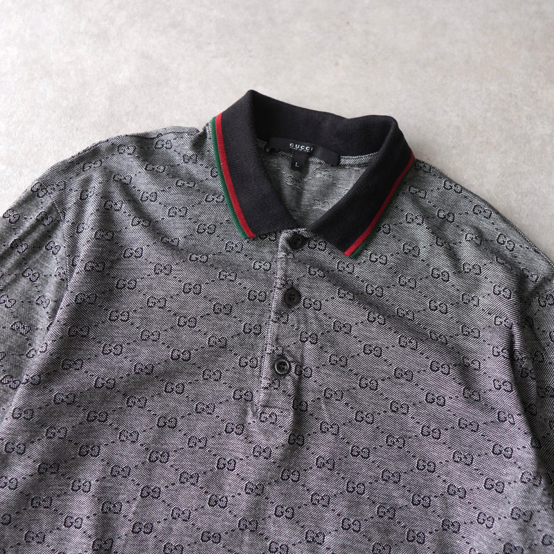 GG Pattern Shelly Line Polo Shirt