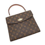 ルイ ヴィトン モノグラム マルゼルブ ハンドバッグ 自立型 ブラウン M51379