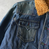 ディーゼル ボア デニムジャケット インディゴブルー