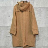 バーバリー ノバチェック裏地 ダッフルコート ベージュ レディース