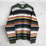 Logo Patch Stripe Sweater