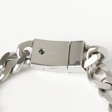 ディーゼル ロゴ プレート ステンレス チェーン ブレスレット シルバー メンズ 箱付き