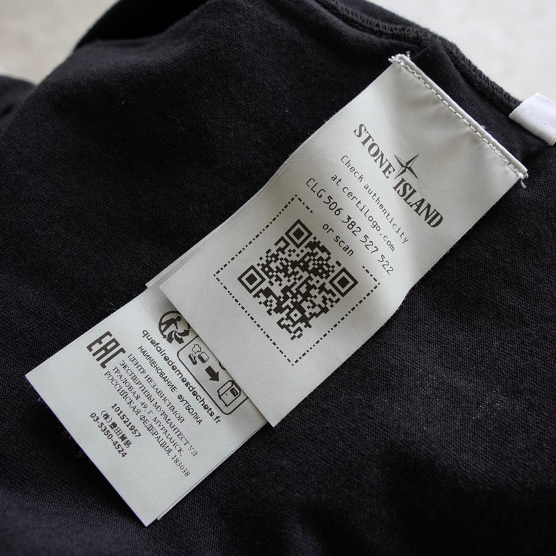 ストーンアイランド コンパスロゴパッチ Tシャツ ブラック