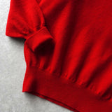 90's｜Logo V-neck Wool Sweater