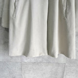 バーバリー ヴィンテージ ウール ノーカラーコート ライトグレー レディース