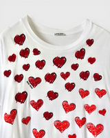 ミュウミュウ ハート Tシャツ ホワイト L レディース