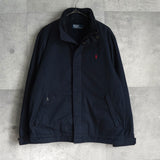 ポロ ラルフローレン ポニーロゴ フリース裏地 中綿 ブルゾン ネイビー