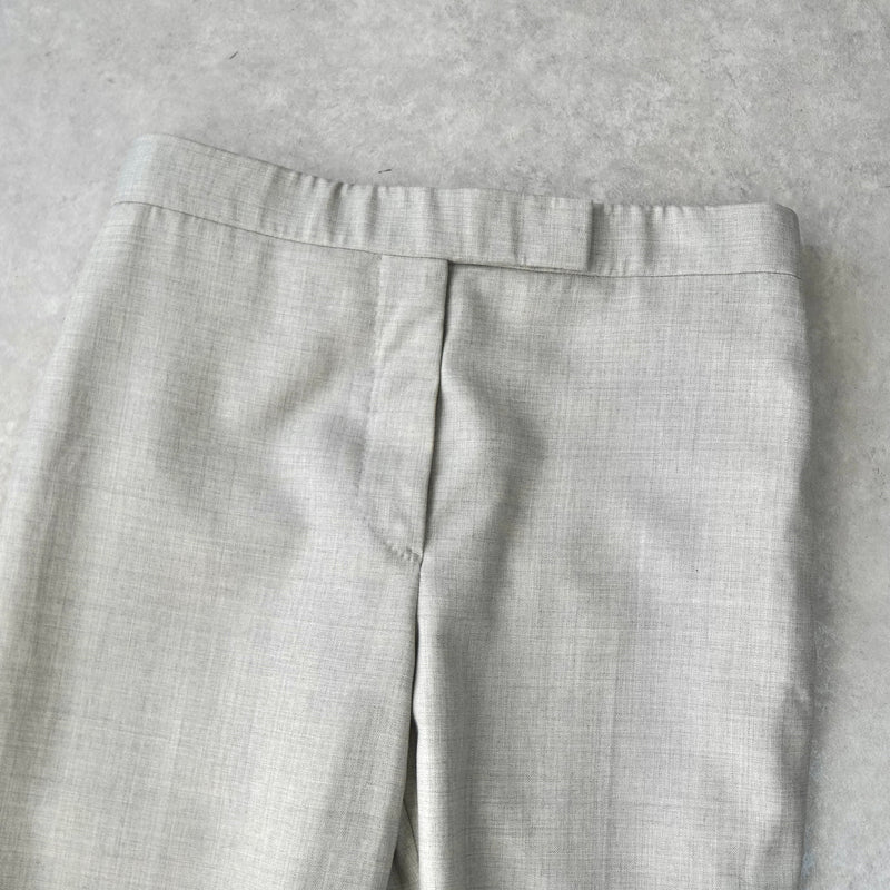 トムブラウン シルク混紡 サイドライン スラックス ライトグレー タグ付き未使用品