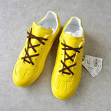 メゾン マルジェラ レプリカ レザー コーティング ローカット スニーカー イエロー サイズ42 タグ付き未使用品 - NEWSED