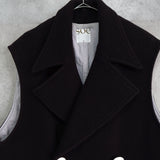 Big Button Oversize Wool Vest