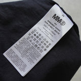 エムエムシックス メゾン マルジェラ ナンバーロゴ Tシャツ ブラック