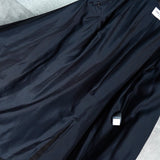 サンローラン パリ マオカラー ロングコート ブラック