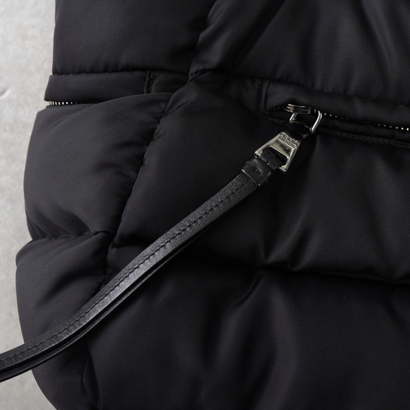 プラダ ナイロン キルティング 2way ハンドバッグ ショルダーバッグ トライアングルロゴ ブラック