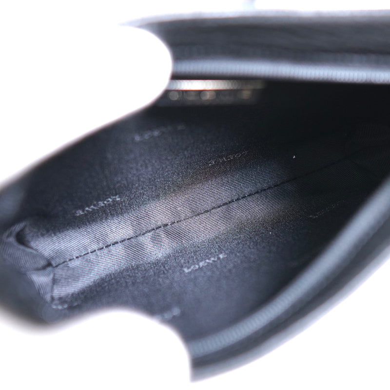 ロエベ ロゴ レザー ミニバッグ アクセサリーポーチ ブラック