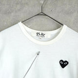 プレイ コムデギャルソン ハートロゴ Tシャツ ホワイト
