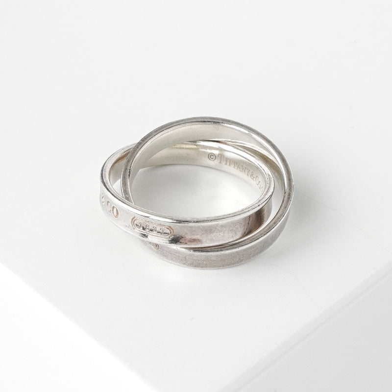 ティファニー 1837 ナロー ダブル シルバー925 指輪 リング 10.5号