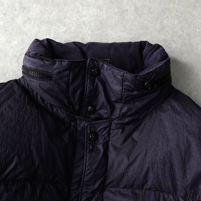 ストーン アイランド ショート丈 ダウンジャケット ネイビー