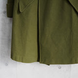 ワイズ レッド レーベル ダブルブレスト ウールコート カーキ