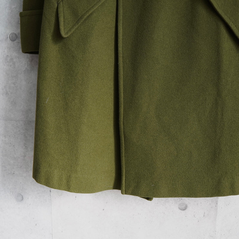 ワイズ レッド レーベル ダブルブレスト ウールコート カーキ