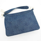 シャネル ココマーク デニム プラスチックチェーン ワンショルダーバッグ ブルー 7番台7桁