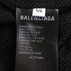 バレンシアガ ロゴ刺繍 ダブルジップ トラックジャケット フリース ジャケット ブラック系 44 メンズ 未使用品