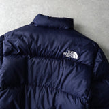 ザ ノースフェイス ヌプシ ロゴ ダウンジャケット ネイビー