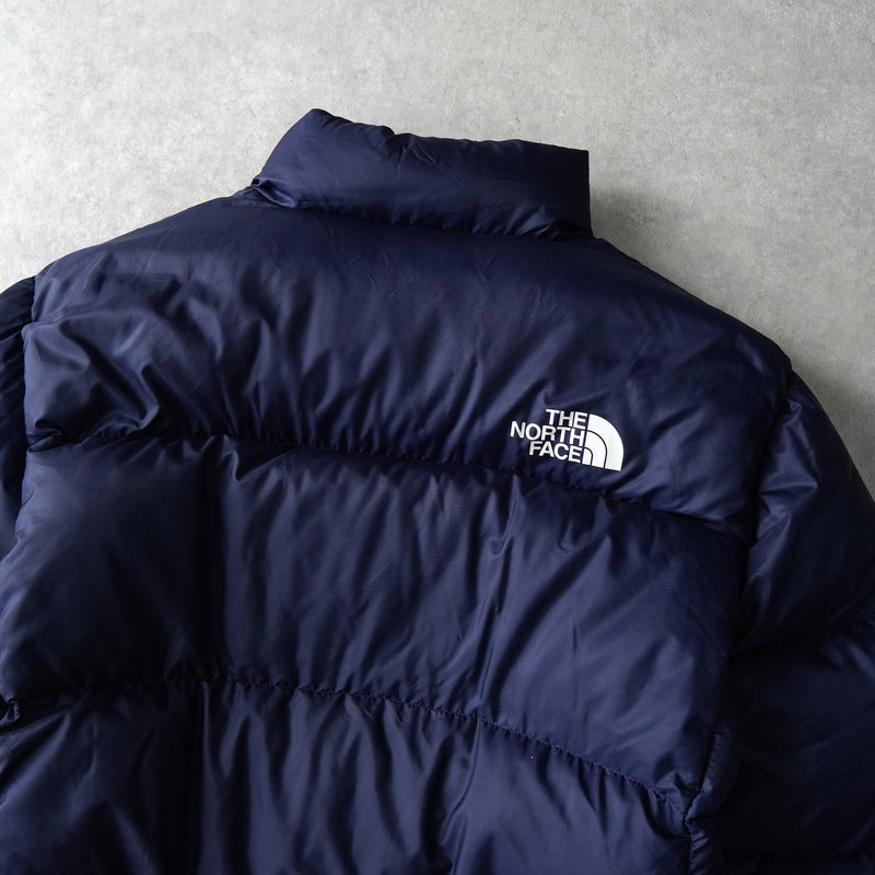 ザ ノースフェイス ヌプシ ロゴ ダウンジャケット ネイビー