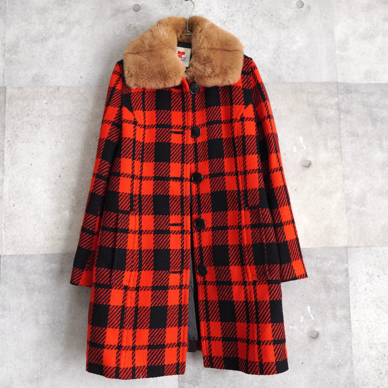 90's｜Rabbit Fur Wool Coat